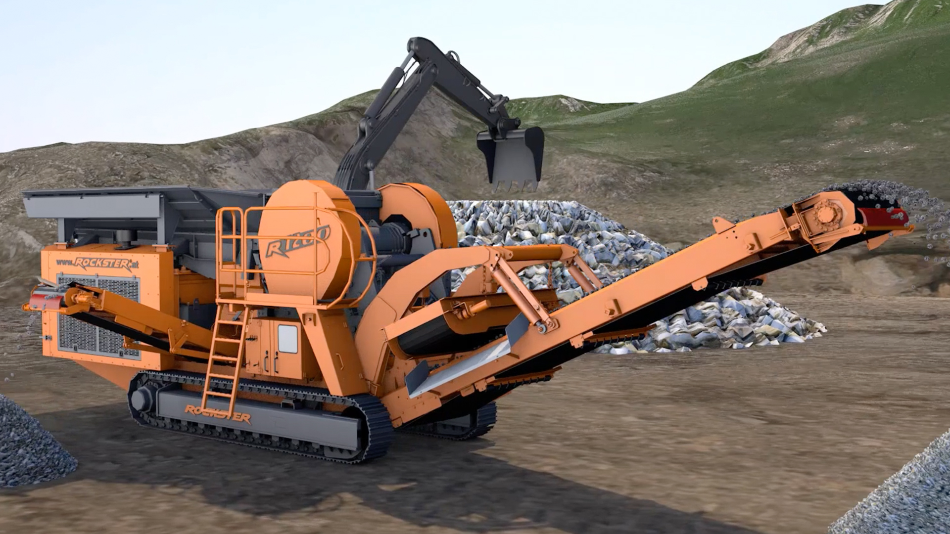 Rockster Recycling | Animiertes 3D-Messevideo